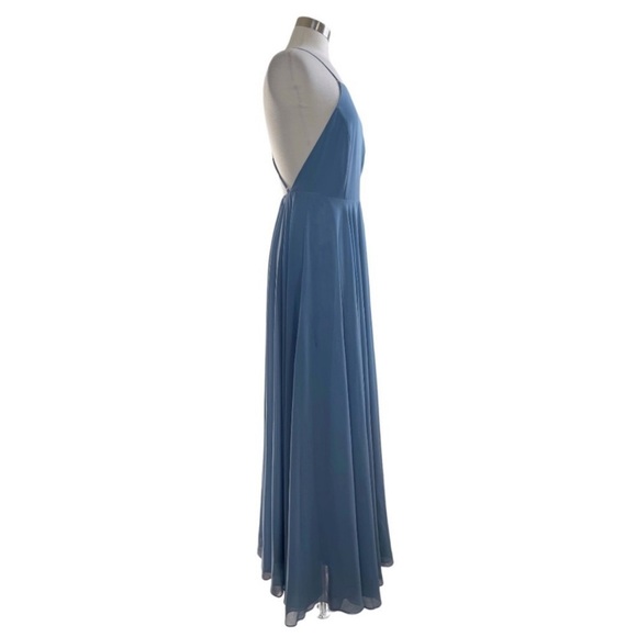 LULUS Mythical Kind of Love Slate Blue Maxi Dress size M - Picture 11 of 15